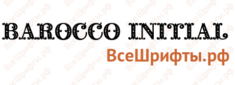 Шрифт Barocco Initial