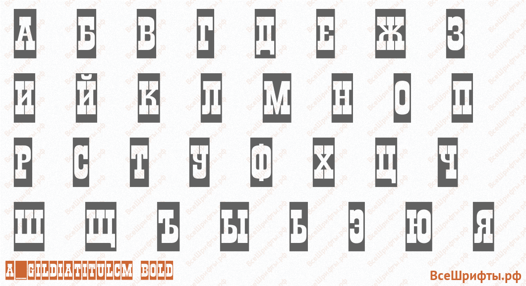 Шрифт a_GildiaTitulCm Bold с русскими буквами Шрифт a_GildiaTitulCm Bold с русскими буквами
