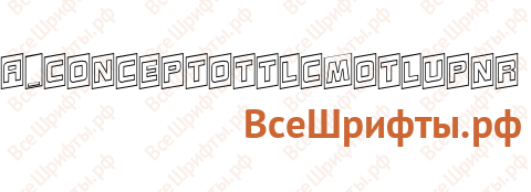 Шрифт a_ConceptoTtlCmOtlUpNr