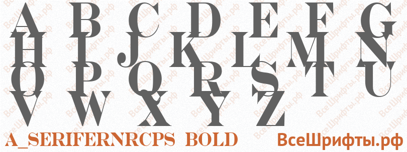Шрифт a_SeriferNrCps Bold с латинскими буквами Шрифт a_SeriferNrCps Bold с латинскими буквами
