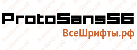 Шрифт ProtoSans56
