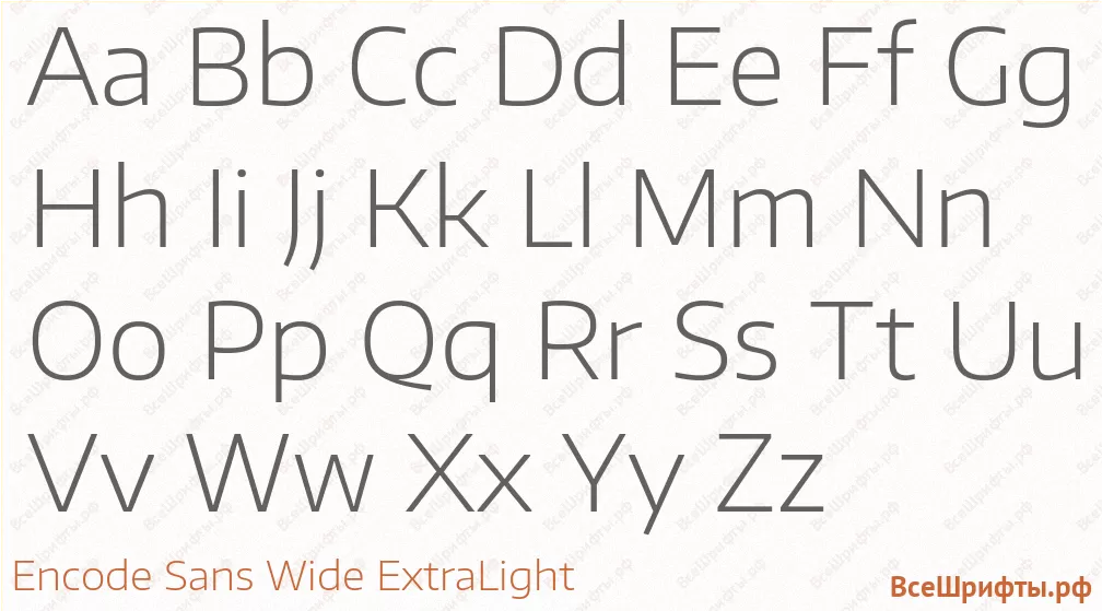 Шрифт Encode Sans Wide ExtraLight с латинскими буквами Шрифт Encode Sans Wide ExtraLight с латинскими буквами