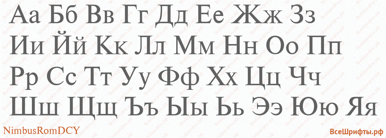 Шрифт NimbusRomDCY с русскими буквами Шрифт NimbusRomDCY с русскими буквами