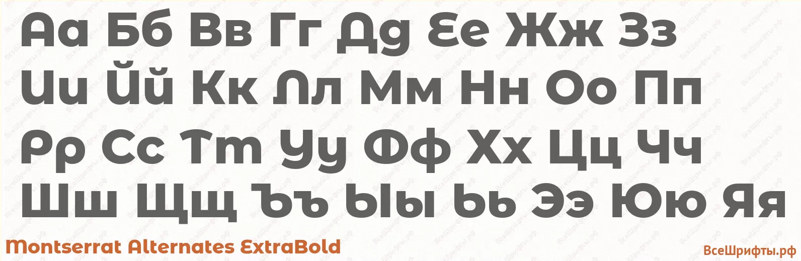 Шрифт Montserrat Alternates ExtraBold с русскими буквами Шрифт Montserrat Alternates ExtraBold с русскими буквами
