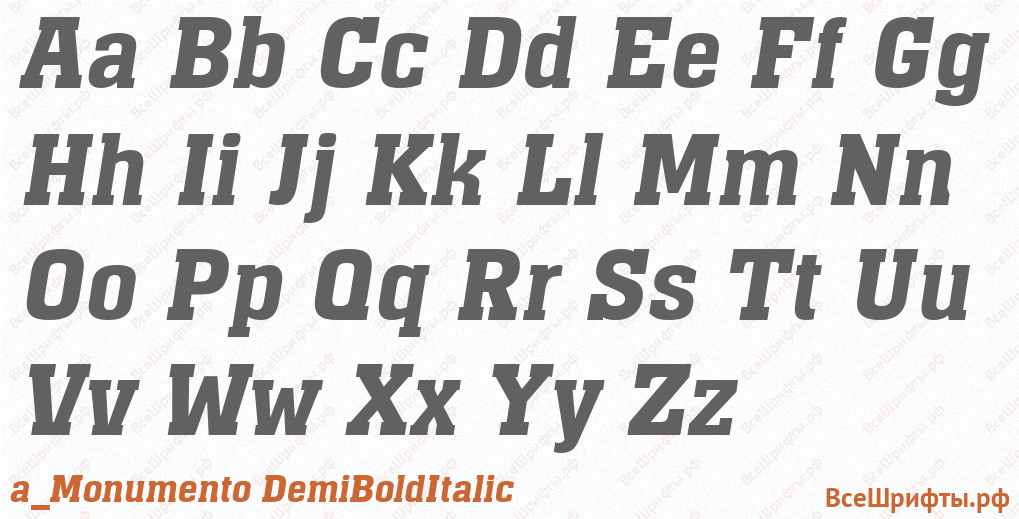 Шрифт a_Monumento DemiBoldItalic с латинскими буквами Шрифт a_Monumento DemiBoldItalic с латинскими буквами