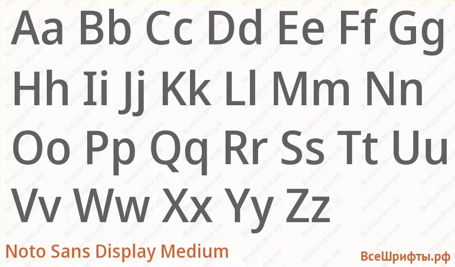 Шрифт Noto Sans Display Medium с латинскими буквами Шрифт Noto Sans Display Medium с латинскими буквами