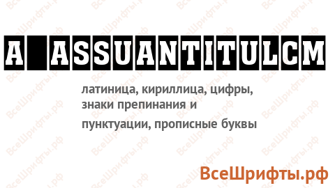 Шрифт a_AssuanTitulCm