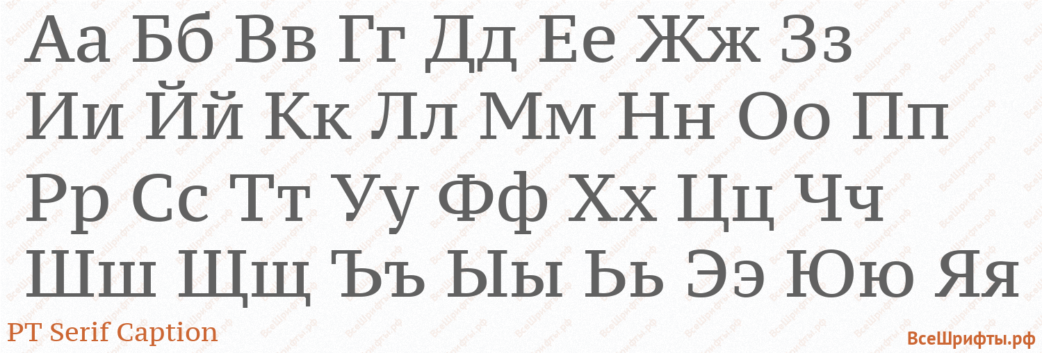 Шрифт PT Serif Caption с русскими буквами Шрифт PT Serif Caption с русскими буквами