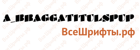 Шрифт a_BraggaTitulSpUp