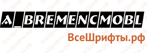 Шрифт a_BremenCmObl