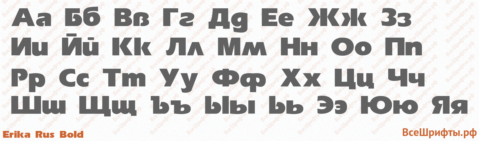 Шрифт Erika Rus Bold с русскими буквами Шрифт Erika Rus Bold с русскими буквами