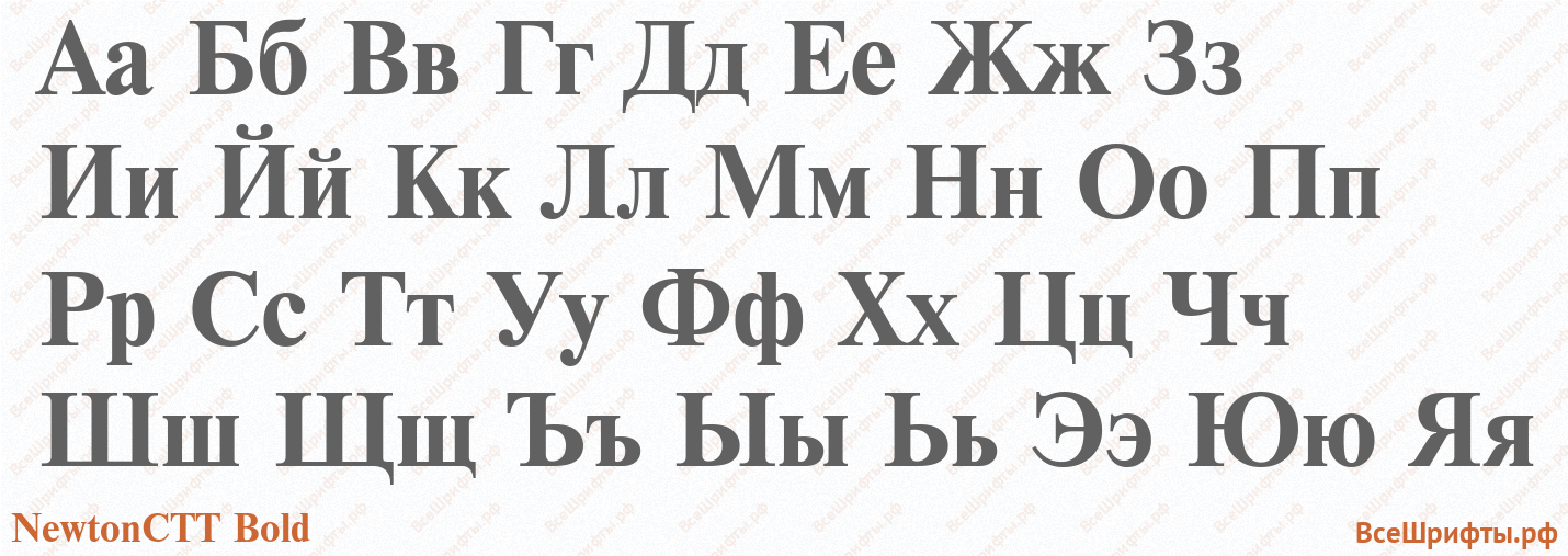 Шрифт NewtonCTT Bold с русскими буквами Шрифт NewtonCTT Bold с русскими буквами