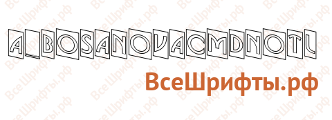 Шрифт a_BosaNovaCmDnOtl