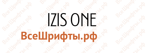 Шрифт Izis One