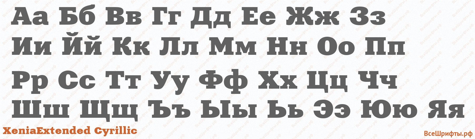 Шрифт XeniaExtended Cyrillic с русскими буквами Шрифт XeniaExtended Cyrillic с русскими буквами
