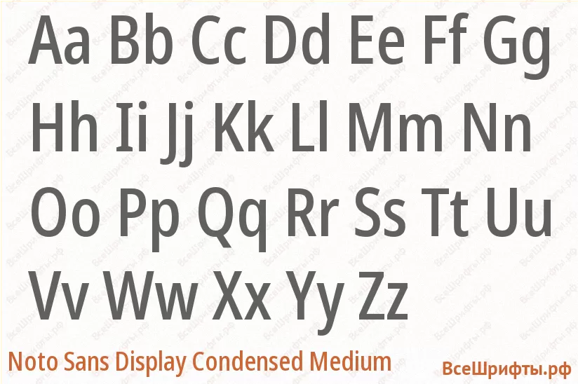 Шрифт Noto Sans Display Condensed Medium с латинскими буквами Шрифт Noto Sans Display Condensed Medium с латинскими буквами