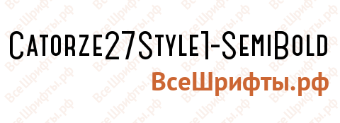 Шрифт Catorze27Style1-SemiBold