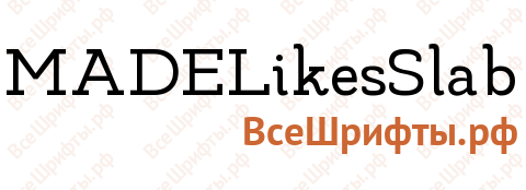 Шрифт MADELikesSlab