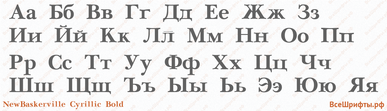 Шрифт NewBaskerville Cyrillic Bold с русскими буквами Шрифт NewBaskerville Cyrillic Bold с русскими буквами