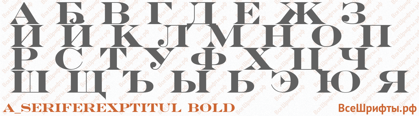 Шрифт a_SeriferExpTitul Bold с русскими буквами Шрифт a_SeriferExpTitul Bold с русскими буквами