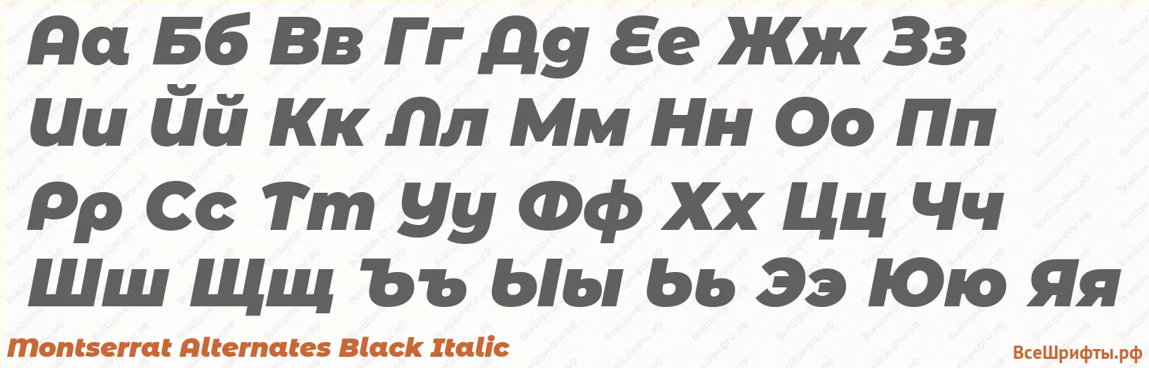 Шрифт Montserrat Alternates Black Italic с русскими буквами Шрифт Montserrat Alternates Black Italic с русскими буквами