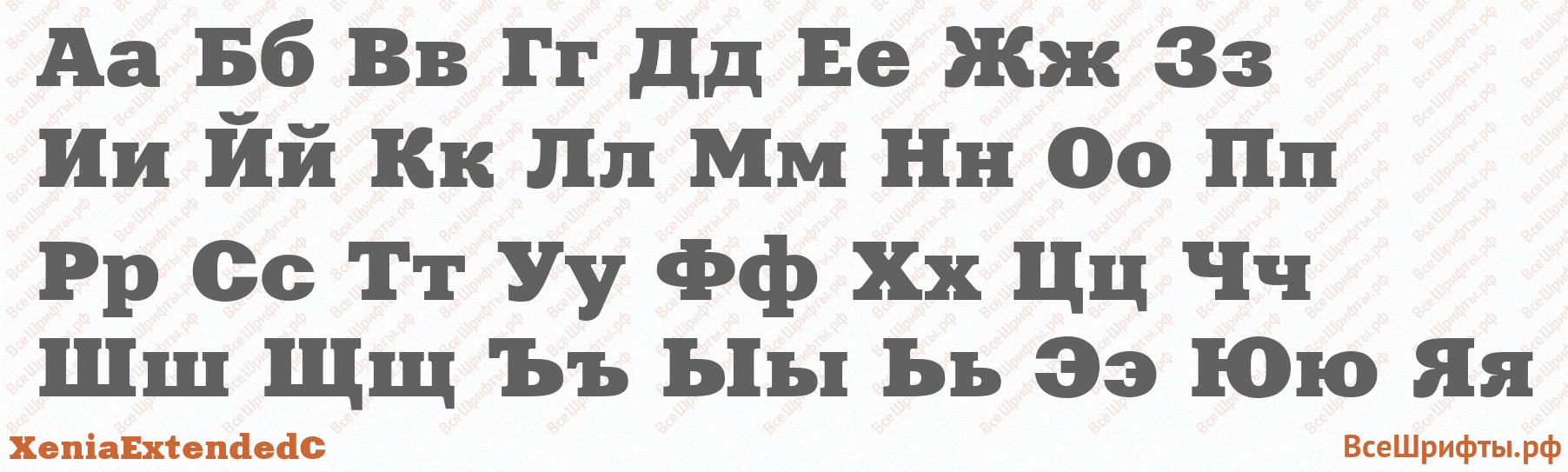 Шрифт XeniaExtendedC с русскими буквами Шрифт XeniaExtendedC с русскими буквами