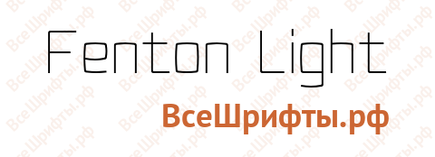 Шрифт Fenton Light