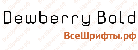 Шрифт Dewberry Bold