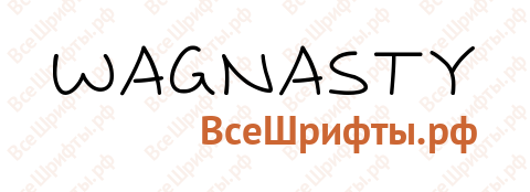 Шрифт Wagnasty