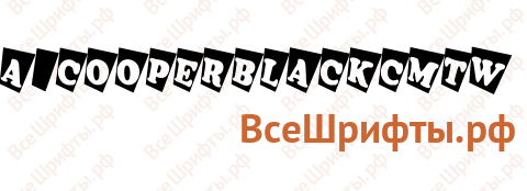 Шрифт a_CooperBlackCmTw