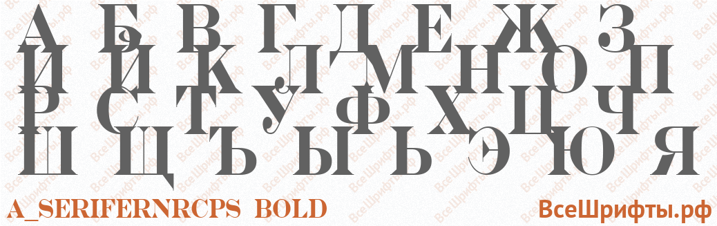 Шрифт a_SeriferNrCps Bold с русскими буквами Шрифт a_SeriferNrCps Bold с русскими буквами