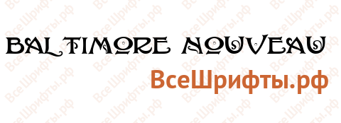 Шрифт Baltimore Nouveau