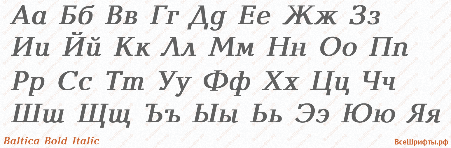 Шрифт Baltica Bold Italic с русскими буквами Шрифт Baltica Bold Italic с русскими буквами
