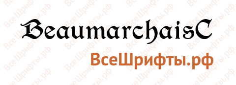 Шрифт BeaumarchaisC