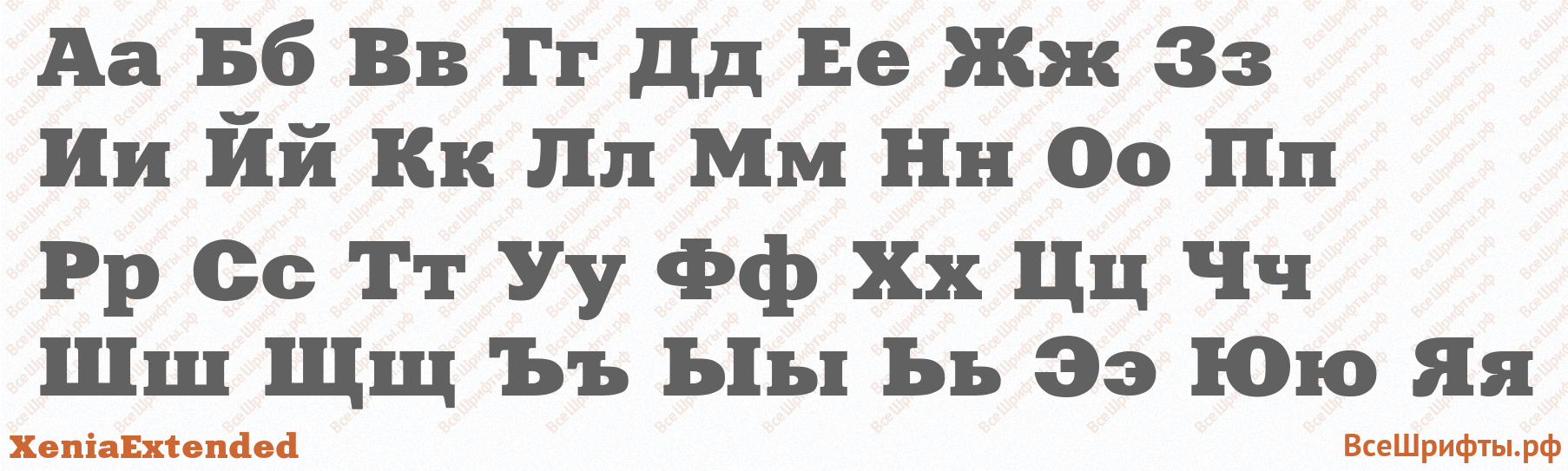 Шрифт XeniaExtended с русскими буквами Шрифт XeniaExtended с русскими буквами