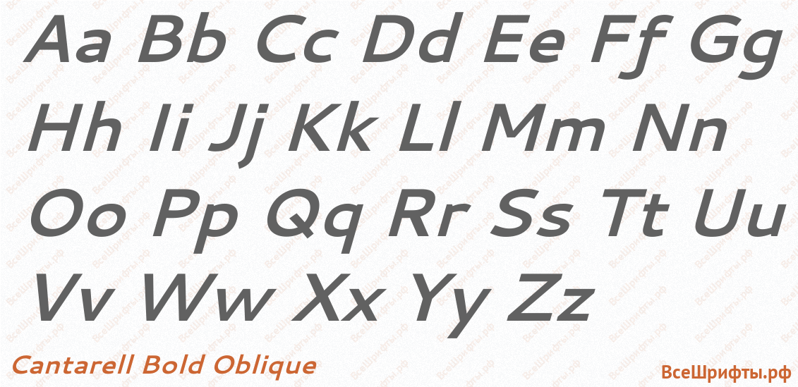 Шрифт Cantarell Bold Oblique с латинскими буквами Шрифт Cantarell Bold Oblique с латинскими буквами