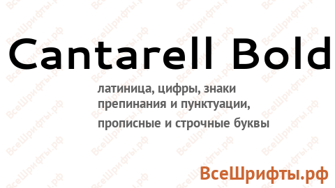 Шрифт Cantarell Bold