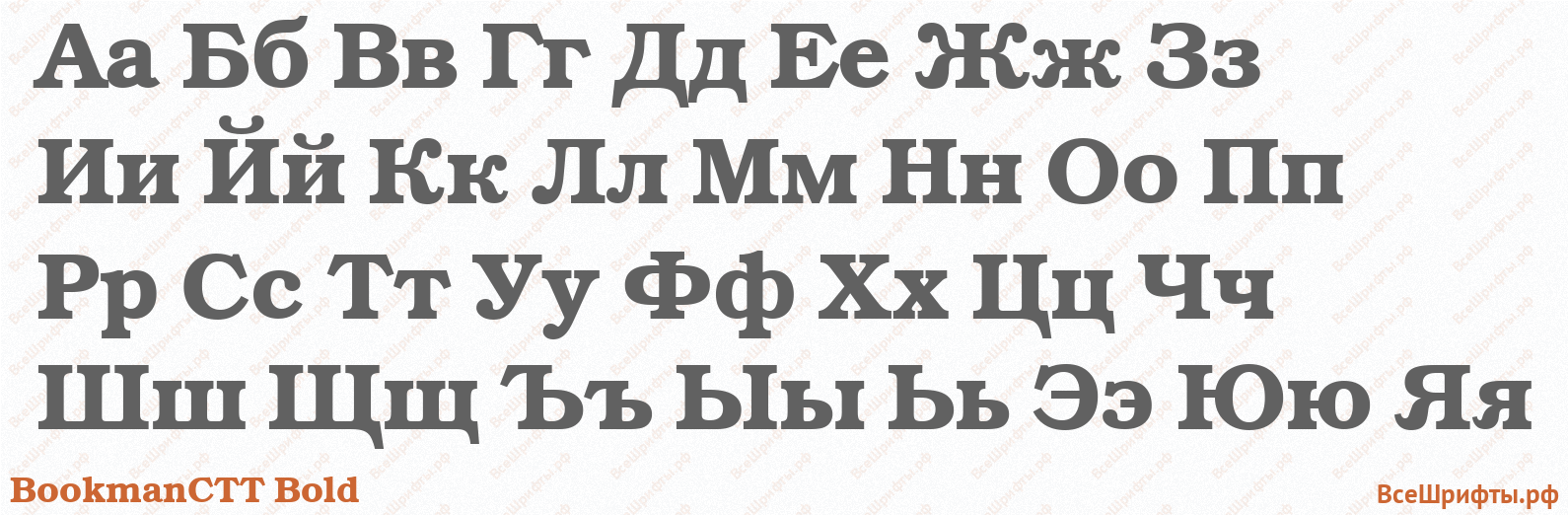 Шрифт BookmanCTT Bold с русскими буквами Шрифт BookmanCTT Bold с русскими буквами