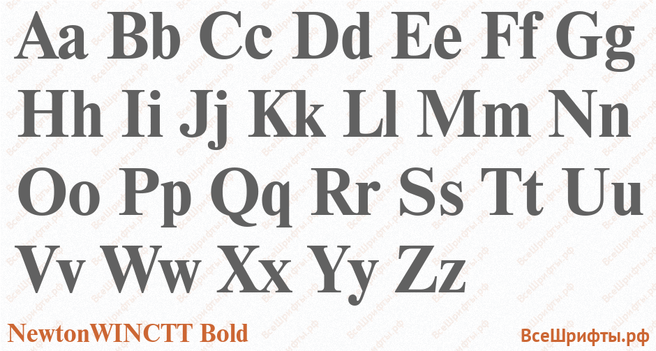 Шрифт NewtonWINCTT Bold с латинскими буквами Шрифт NewtonWINCTT Bold с латинскими буквами