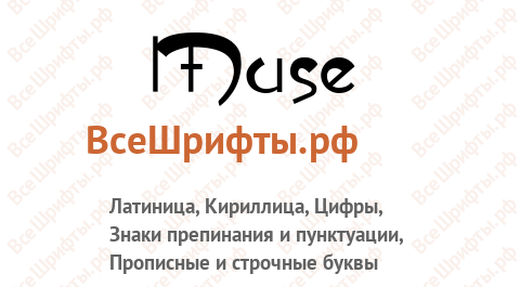 Шрифт Muse