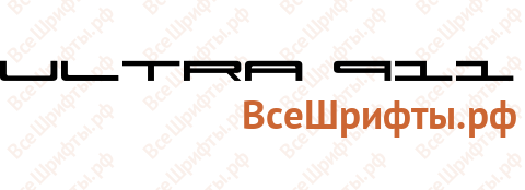 Шрифт Ultra 911