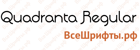 Шрифт Quadranta Regular
