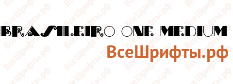Шрифт Brasileiro One Medium