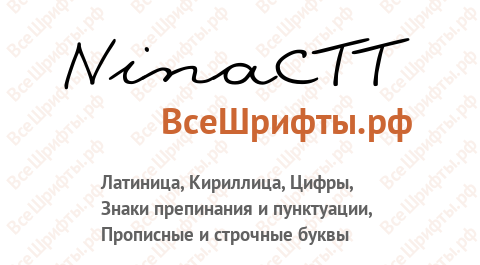 Шрифт NinaCTT