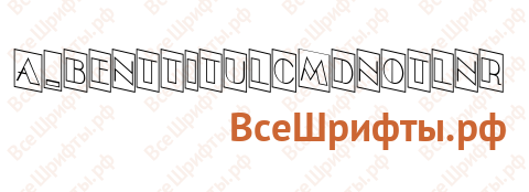 Шрифт a_BentTitulCmDnOtlNr